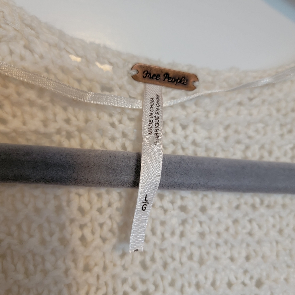 Free People Long Shag Vest Cardigan - Picture 4 of 7